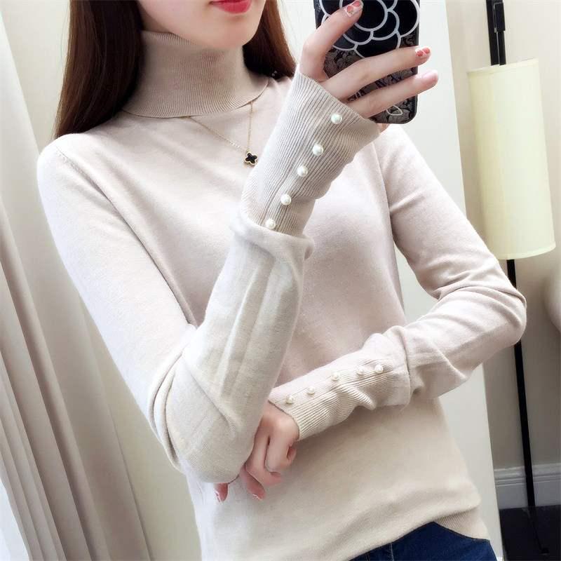 Sweater Female Soft Winter Turtleneck Women Bodycon Pullovers Long Sleeve Pull Femme Coat Female Top