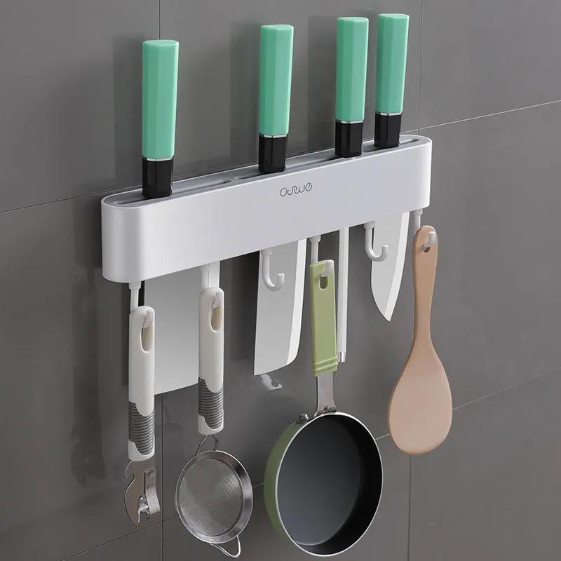 Wall-mounted Kitchen Knife Storage Rack Kitchen Supplies Multi-function Knife Shelf Home Tool Storage Rack