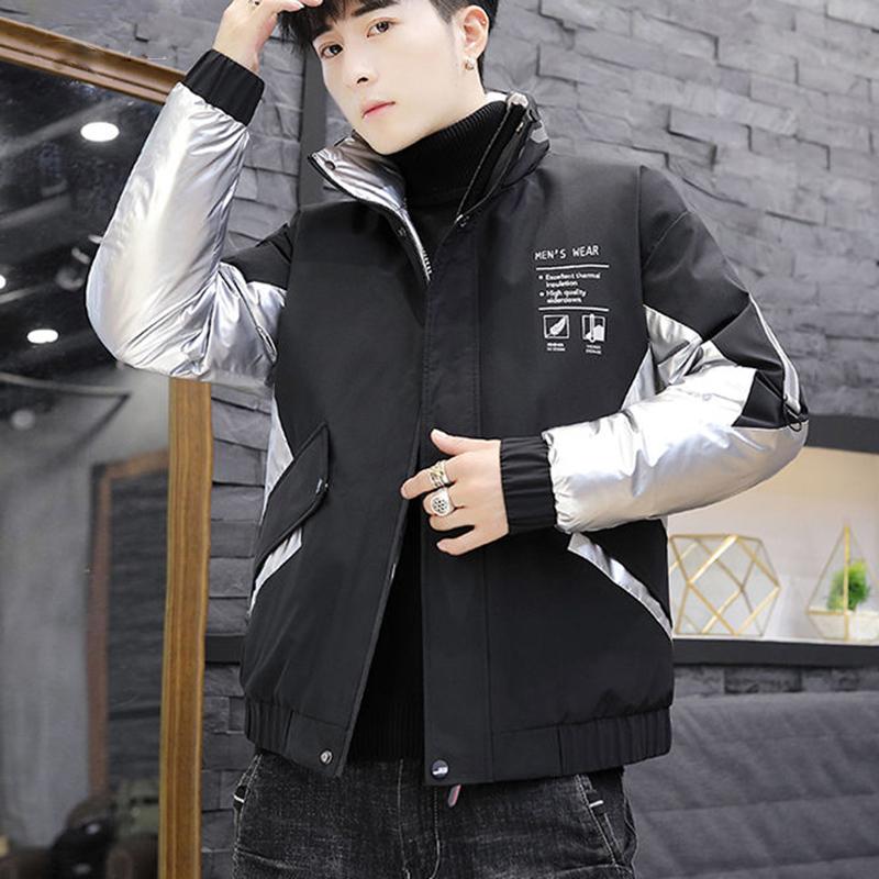 Men's Down Jacket Youth Thicken Warm Winter Korean Version of The Trend of Large Size Stand Collar Short