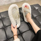 Pearl Plush Slippers Women Wear Thick-soled Non-slip One-word Cotton Mop Home Interior Floor Mop Women's Cute Cotton Slippers