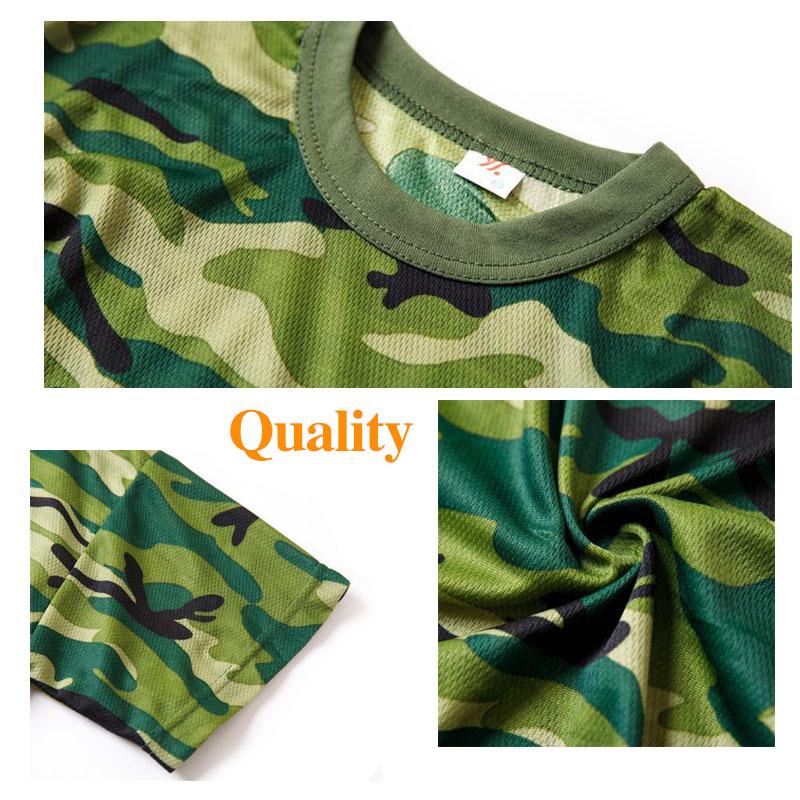 3 Pcs Camouflage Shirts Men Tees Wear-resistant Breathable T-shirt Casual Half Sleeve Pullover Labor Protection Clothing Summer