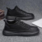 Men's Shoes Spring and Summer Sports and Leisure Shoes British Casual Black Leather Shoes Trend All-match Men's Comfortable Sneakers