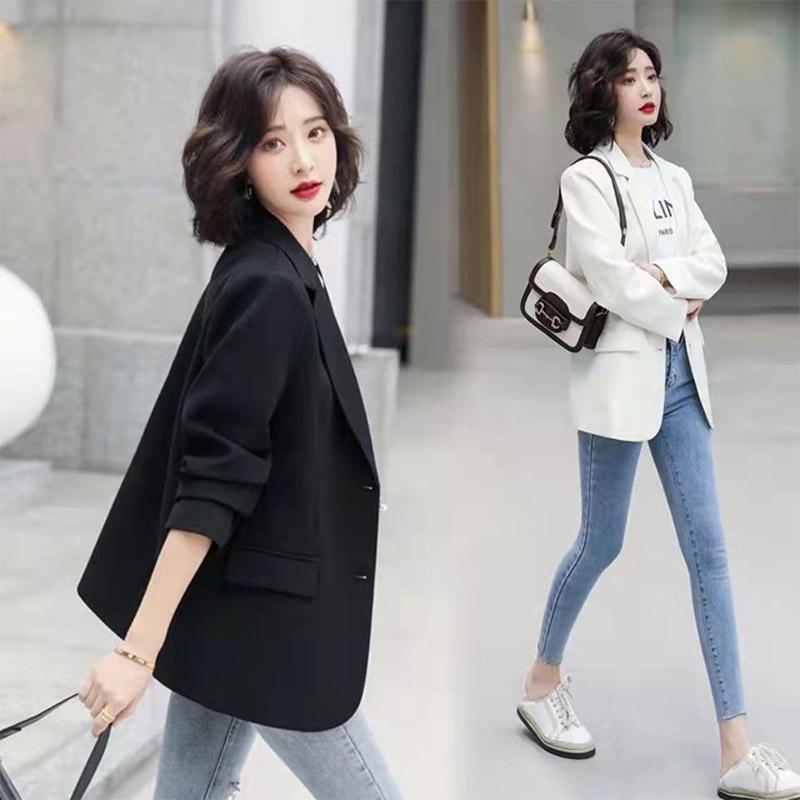 Women's Suit Jacket Black Casual High-end Suit Jacket Slimming Simple Jacket Solid Color Blazer Business Suit for Women