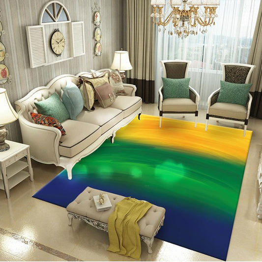 Abstract Artistic Watercolor Painting Ink Parlor Living Room Bathroom Decorative Carpet Area Rug