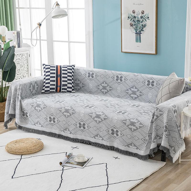 The Sofa Blanket Can Be Used on Both Sides of The Nordic Style Sofa Towel Sofa Cover Four Seasons Universal Sofa Cushion Dust Cloth