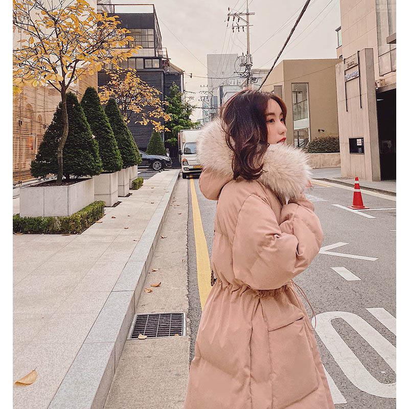 Winter Cotton-padded Jacket Female Korean Version Loose Student Waist Is Thinner and Long Down Padded Jacket Padded Jacket
