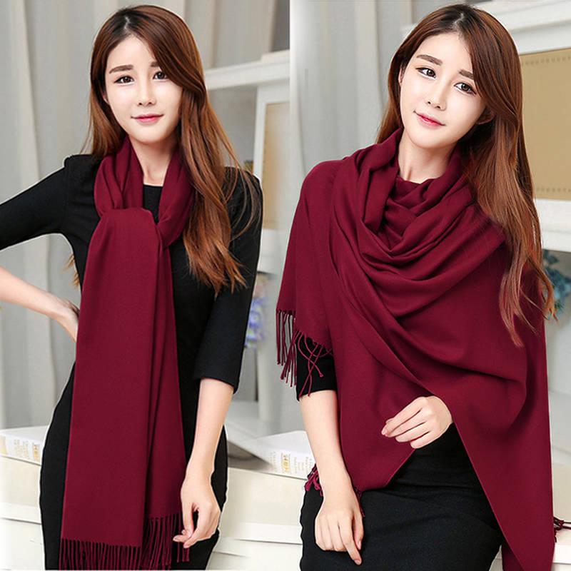 Women Scarf Cashmere Scarves Ladies Shawl Wrap Autumn Winter Pashmina Unisex Scarf