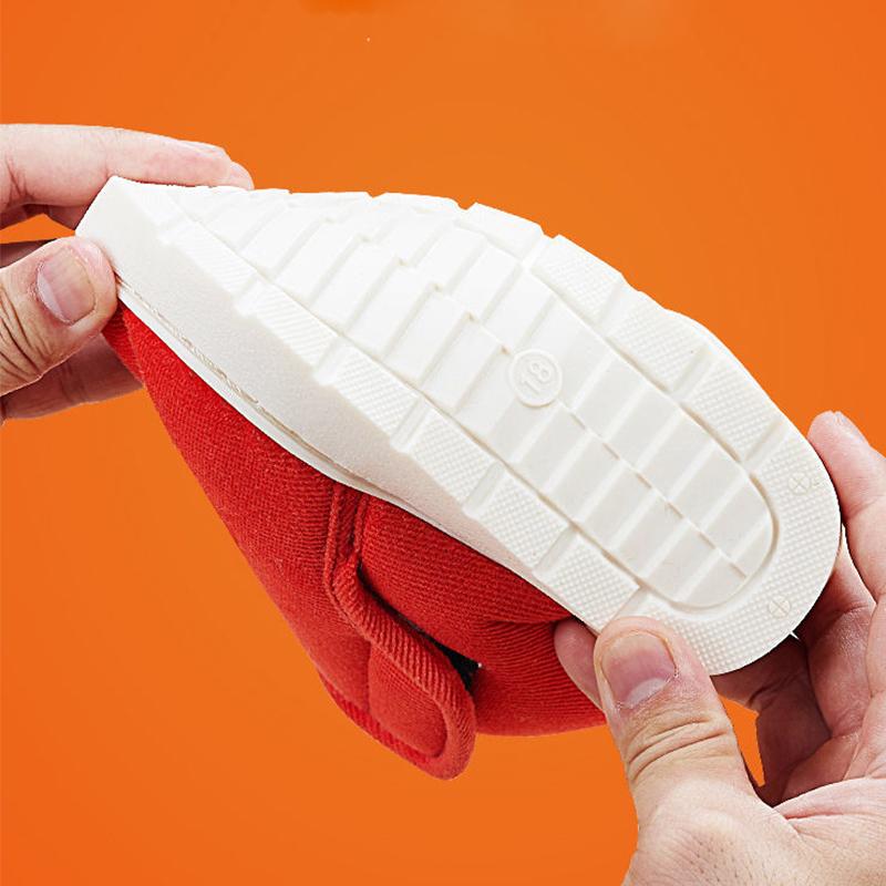 Children's Cotton Slippers Winter Plus Velvet Thickening Children's Indoor Home Non-slip Warm Shoes