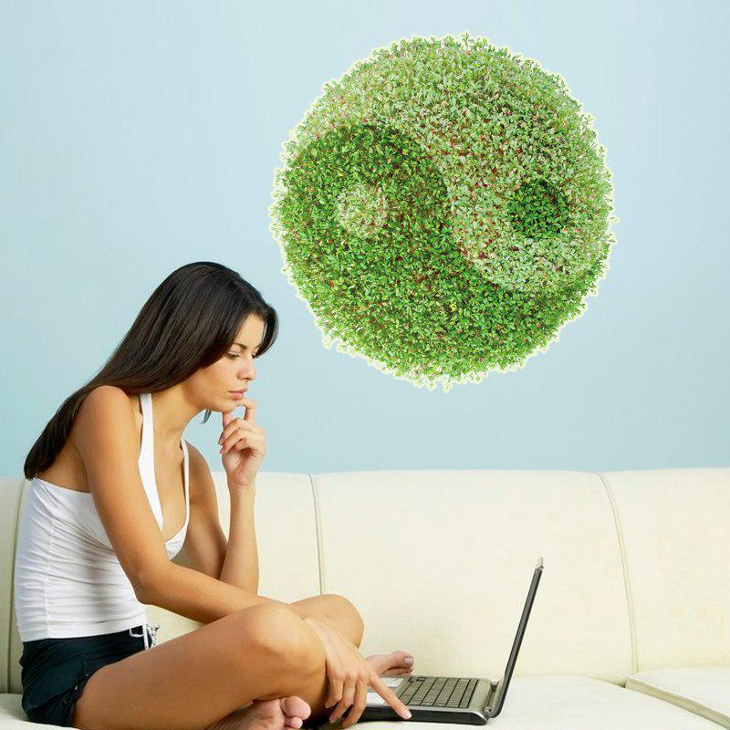 [Wall sticker ]3d Green Grassland Wall Stickers Bathroom Living Room Kitchen Bedroom Floor Creative