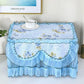 Lace Yarn Edge Microwave Oven Cover Cloth Dustproof Curtain Kitchen Household Antifouling Cover Towel