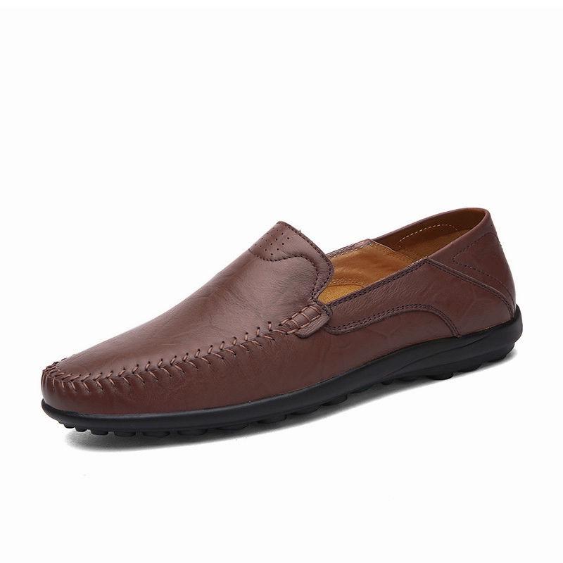 Soft Soles and Soft Leather Breathable Shoes for Men, Casual Shoes with Comfortable Shoes for Men