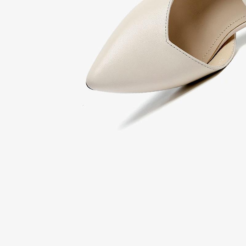 Summer Leather Shoes Women Toe Shoes High Heel Sandals Women's Shoes Spring Pointed Toe Stiletto Lady Style Sandals