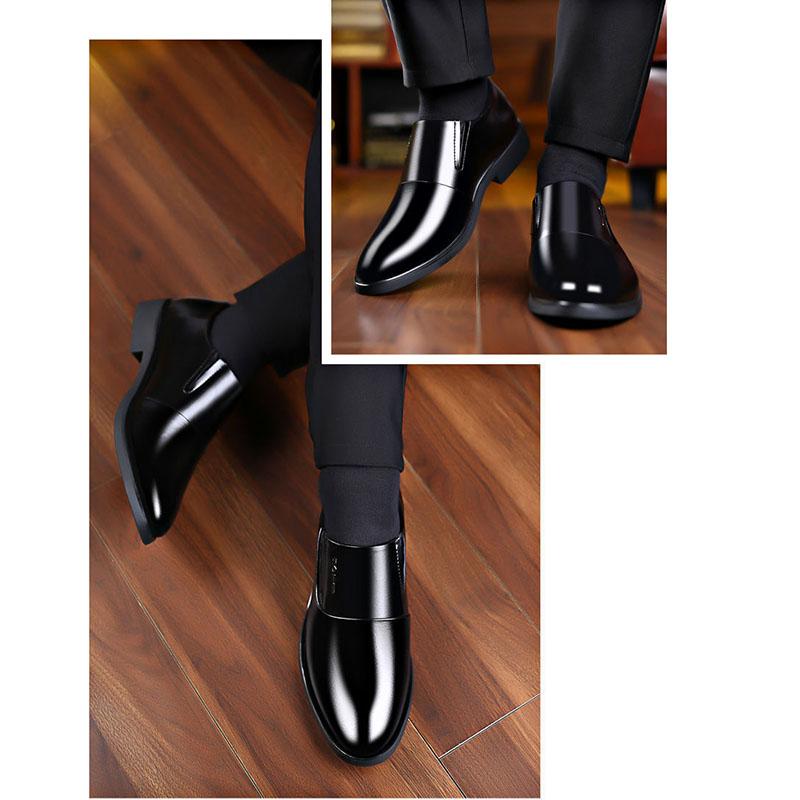 Men's Shoes Spring and Summer Casual Single Shoes Business Formal Wear Leather Shoes Casual Men's Korean Single Shoes Wedding Shoes