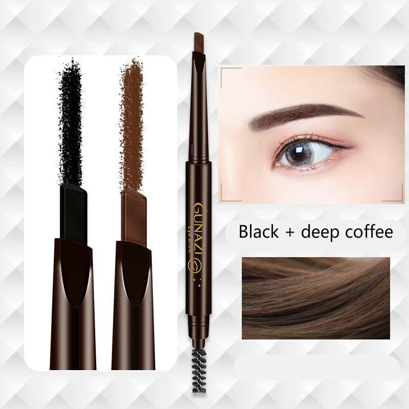 Eyeshadow eyebrow pencil mascara eyeliner set and sweat-resistant long-lasting eyebrow brown