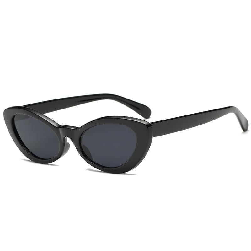 WTEMPO Sunglasses female oval sunshade glasses hand-painted line exquisite grinding tools