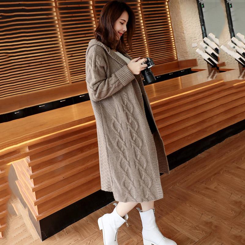 Fashion Long Cardigan Women 2019 Fashion Harajuku Loose Knit Sweater Women Casual Jacket Coat Autumn