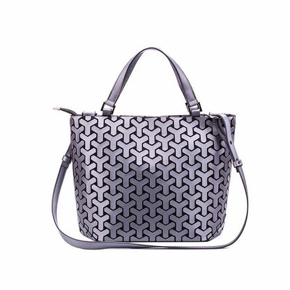 Women Laser Geometry Rhombic Bags Shoulder Bag Fashion Trend Geometric Rhombic Package