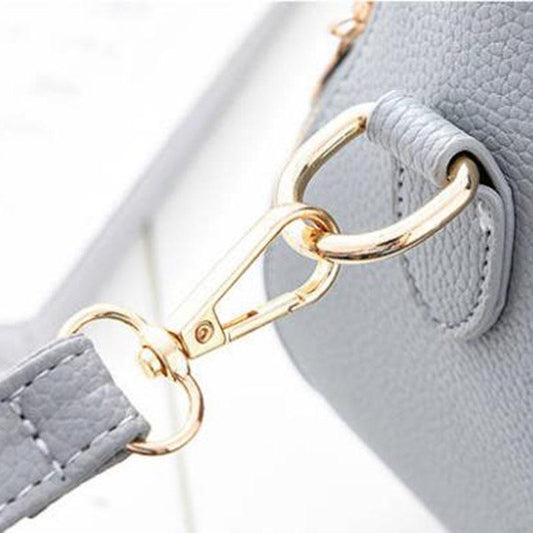 Crossbody Body Women Leather Anti-theft Waterproof Multi-pocket Drip Buckle Handbag Shoulder Bag