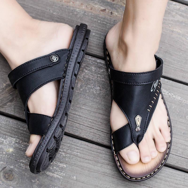 Dual-use Men's Sandals Men's Non-slip Beach Shoes Flip-flops Men's Shoes Summer Non-slip Large Size