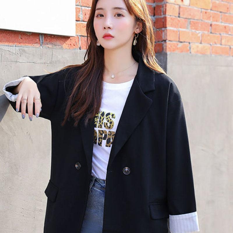 Spring and Autumn Small Suit Loose Casual All-match Slim Suit Jacket Women