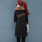 Autumn and Winter Denim Jacket Women Plus Velvet Thickening Slim Mid-length Denim Parka Coat Flocking Overcoat with Detachable Fur Collar