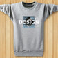 Men's Sweatshirts Thick Youth Warm Pullover Sweater Cotton Plus Velvet Plus Fat O-neck Loose Sweater