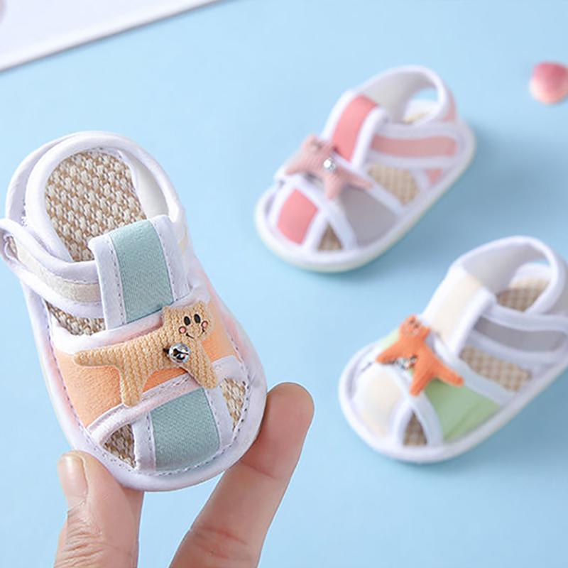 Baby Toddler Shoes Baby Shoes Soft Bottom Non-slip Velcro Cloth Sandals Summer