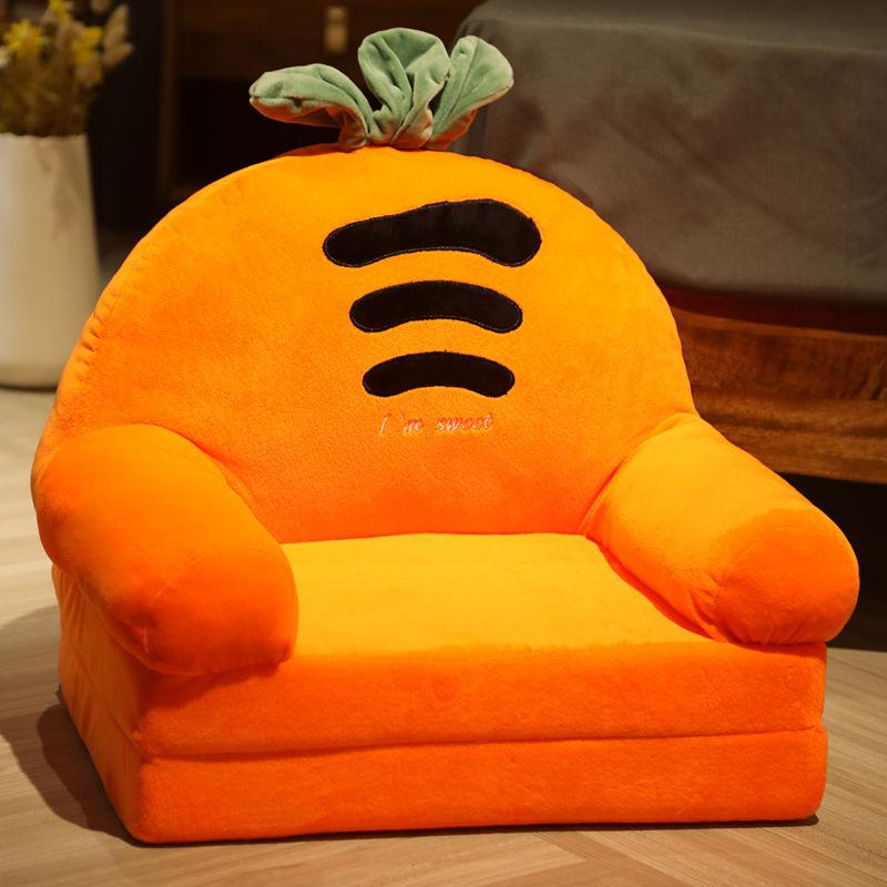 2 Layer Baby Folding Chair for 3-6 Months Cartoon Animal Children Armchair Sofa Infant Learning Chair Soft Tatami Safe and Anti-drop