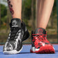Size 36-45 Men Sneakers Graffiti Basketball Shoes Non-slip Lightweight Breathable Running Shoes