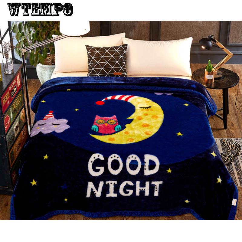 Blanket Quilt Thickened Double Coral Fleece Blanket Comfortable Dormitory Home Winter Blanket