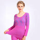 Round Neck Autumn Clothes Long Trousers Ladies Thermal Underwear Suit Middle-aged Mother Tight-fitting Base Body Thickening Without Velvet