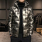 Down Jacket Male Students Korean Fashion and Handsome White Duck Down Jacket Winter Bright Face Thick Short Jacket