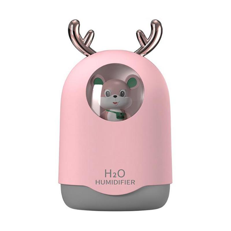360ml Cute Mouse Indoor Air Humidifier USB Electric Sprayer Mute Aroma Diffuser Portable Air Purifier