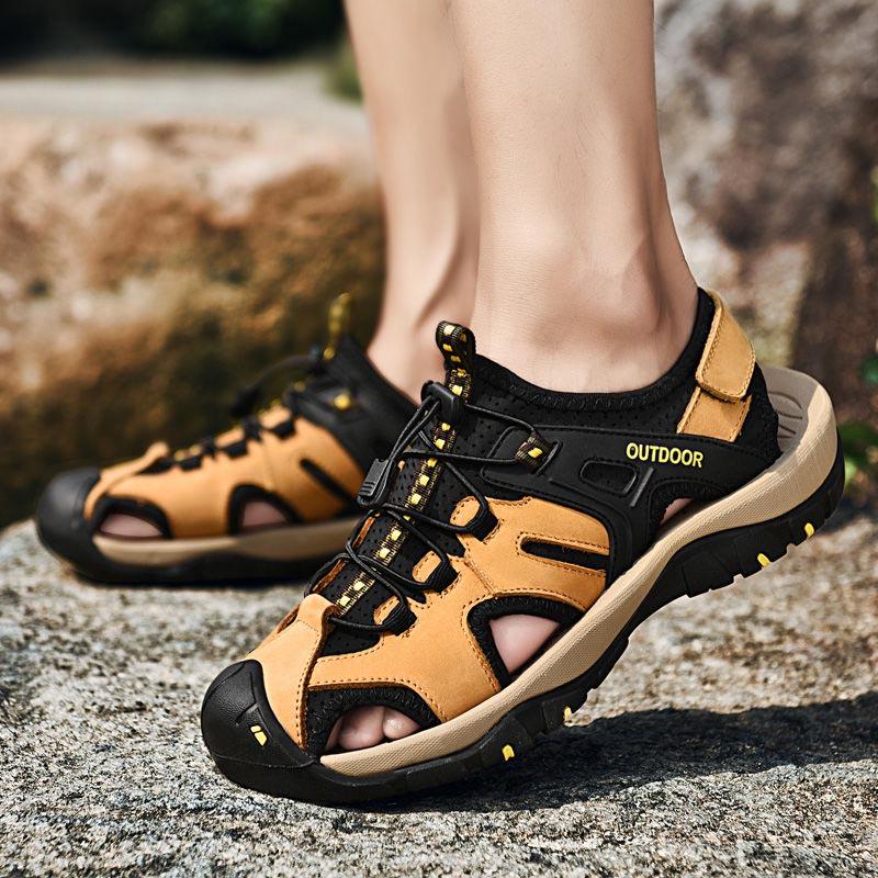 Plus Size 38-46 Men Outdoor Water Sneaker Non Slip Hiking Climbing Aqua Shoes Beach Barefoot Upstream Shoes Breathable Seaside Shoes