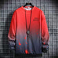 Men's Hood Decoration Body Printing and Dyeing Youth Trend Student Long-sleeved Sports Men's Casual Suit