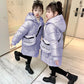 Girls' Winter Warm Cotton Coat Plush Thick Windproof Cotton Clothing