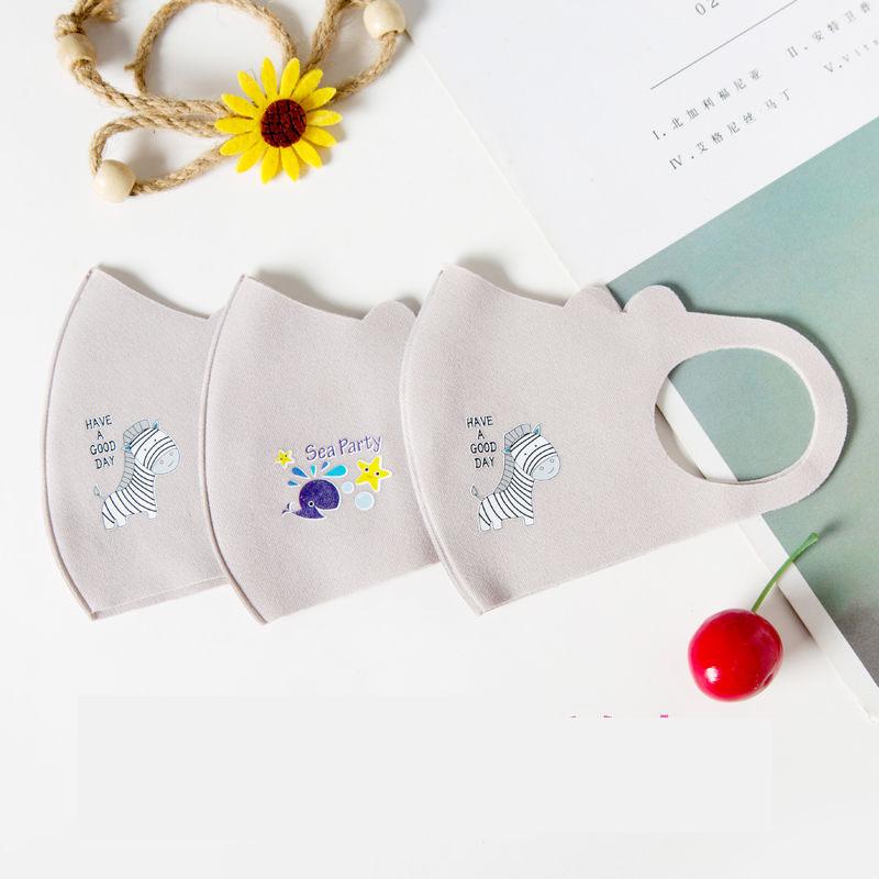 Children's masks summer breathable ice silk cotton kids baby masks dustproof washable masks reusable