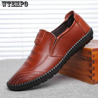 Leather Shoes Non-slip Waterproof Oil-proof Shoes Black Working Men's Leather Shoes