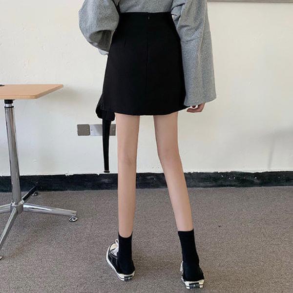 Irregular Circle Women Sexy Tight Irregular A-line High Waist Short Skirt Zipper Elastic Waist Club Casual Home Office