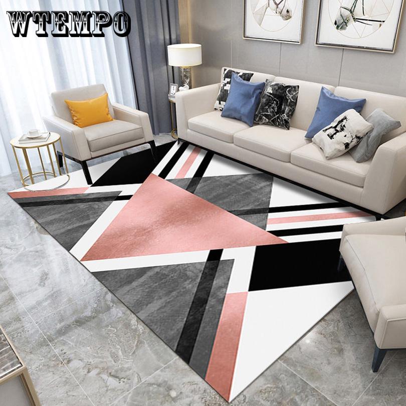 Nordic Style Geometric Carpets for Living Room Soft Carpet Kids Bedroom Large Size Antiskid
