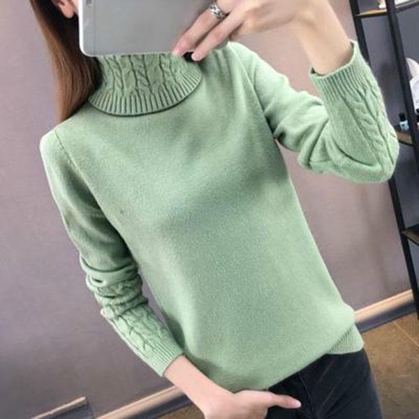 Joker High Collar Sweater Women Thick Warm Sweater Slim Slimming Trend Autumn and Winter Sweater