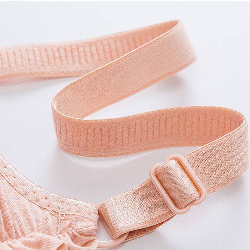 Thin Underwear Without Rims Gather Sexy Comfortable Breathable Bra Young Ladies Small Chest Jacquard Bra