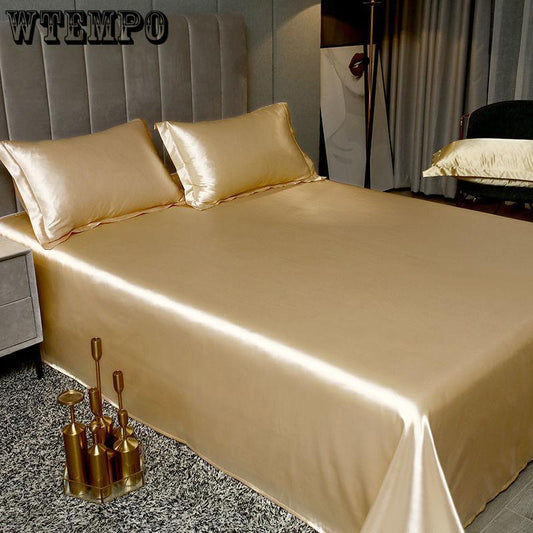 1.8m/2m Queen King Bed Sheet Summer Ice Silk Sheets Silk Slippery Household Ice Silk Sheets