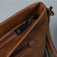 Business Briefcase Men Retro Brown Waterproof Soft Leather IPad Tote Shoulder Bags Computer Bag