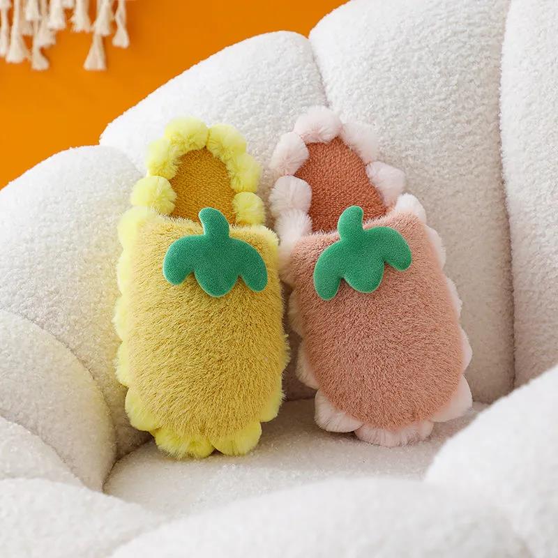 Autumn and Winter Cotton Slippers Indoor Non-slip Flat Shoes Fashionable Casual Cute
