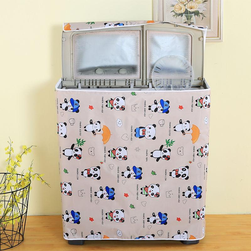 Double-tub Washing Machine Cover Waterproof Sunscreen Old-fashioned Semi-automatic Parallel Bar Cover Universal Dust Cover