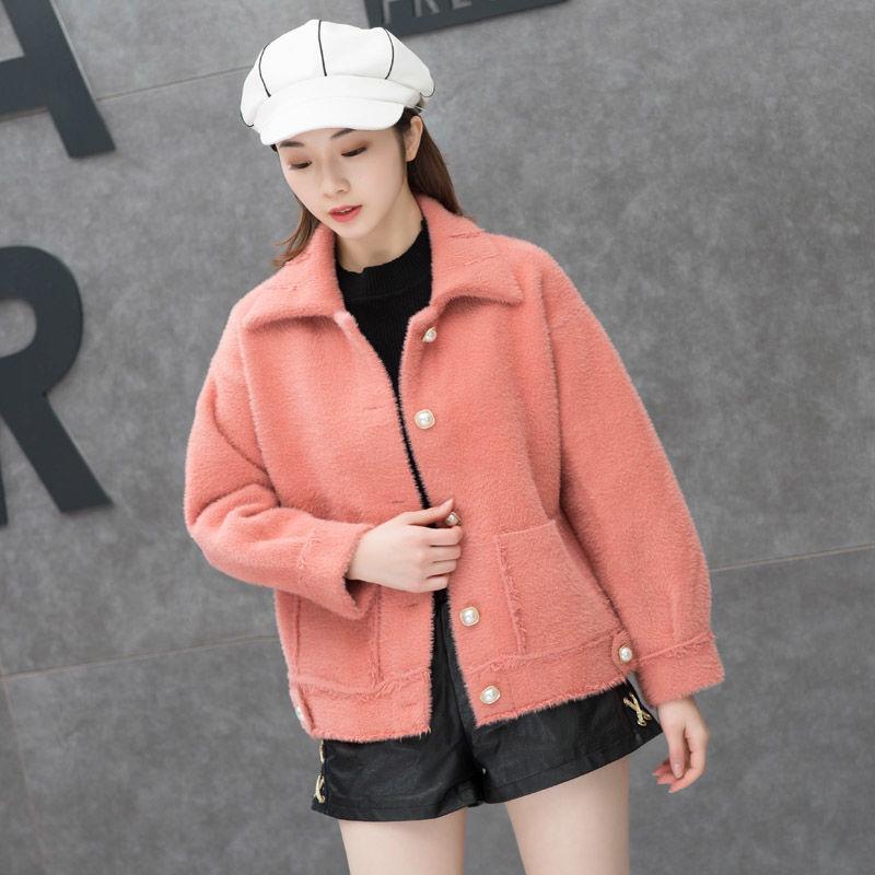 Casual Winter Coat Sweater Fashion Jacket Fleece Wear Both Sides Long Sleeve Faux Fur Coat