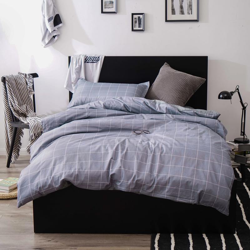 Bed Flat Sheet 100% Cotton Bedding Set Duvet Cover Pillowcase Quilt Cover Bedclothes