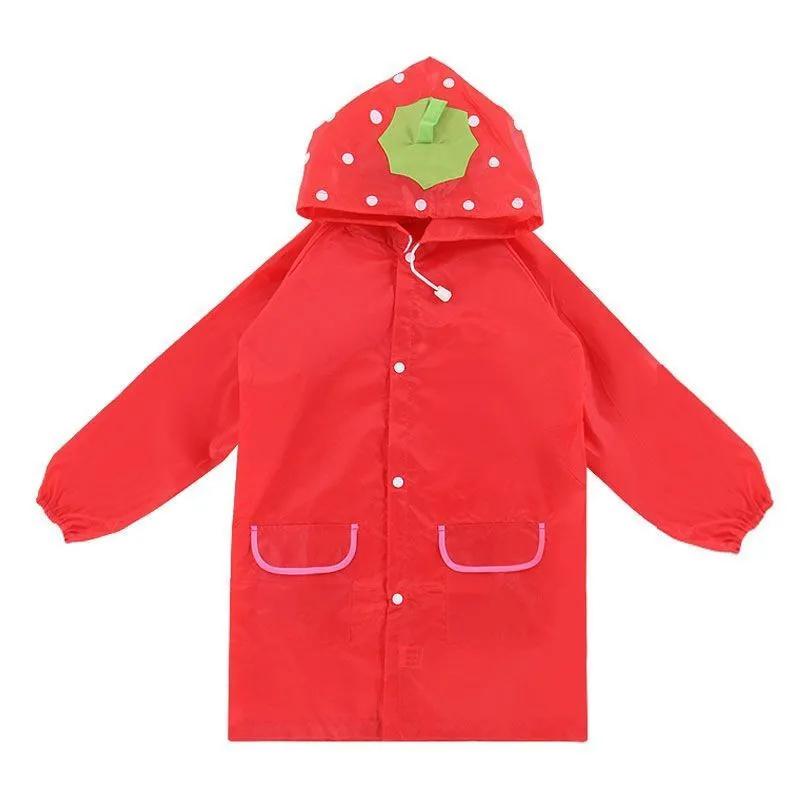 Rain Coat for Kid Pink Red Blue Lovely Waterproof Clothes Children Suit 90-130cm Windbreaker Windproof Hooded cartoon raincoats