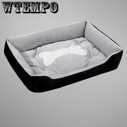 Fashion Printing Dog Bed For Small Medium Dog Warm Non-Slip Pet Blanket Indoor Pet Bed